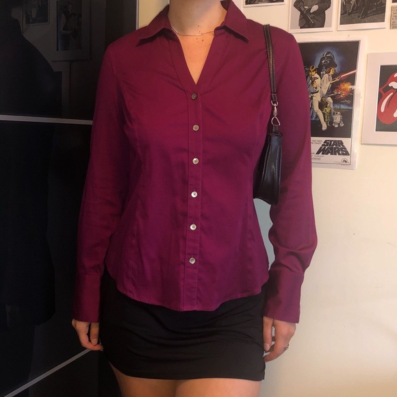 Magenta Calvin Klein blouse - Picture 1 of 4